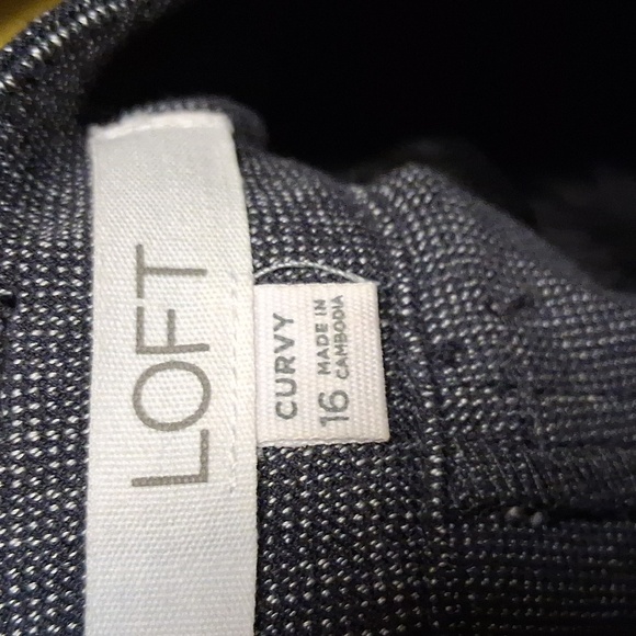 Loft the Sutton Skinny curvy pants in Texture 16 Curvy Nwot - Picture 9 of 11